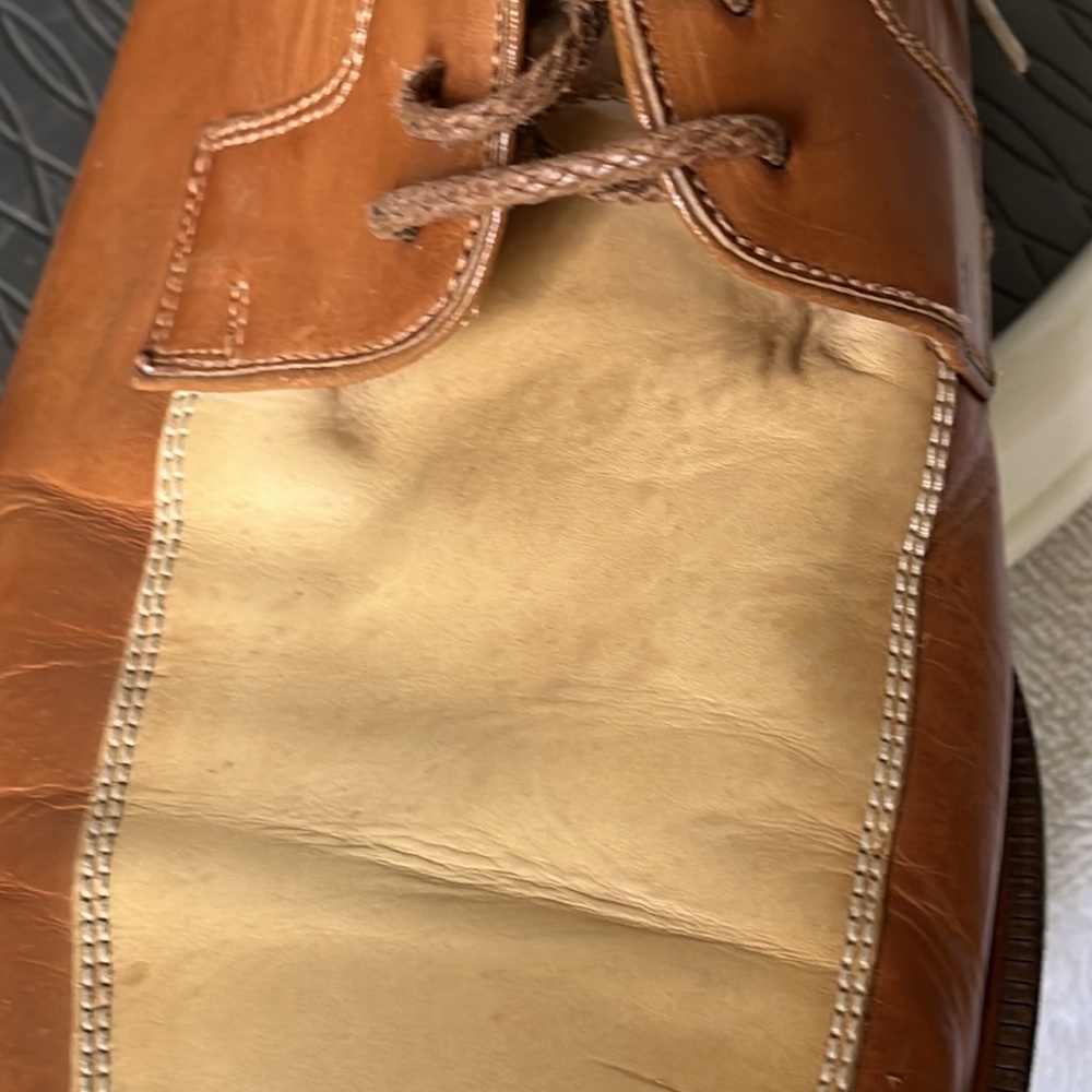 Two-Tone MAGNANNI Tan Oxford Blucher Square Toe Dress Shoes 12M SPAIN - Picture 10 of 16